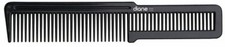 Diane Flat Top Comb Black Medium Teeth Extra Wide Handle VALUE PACK