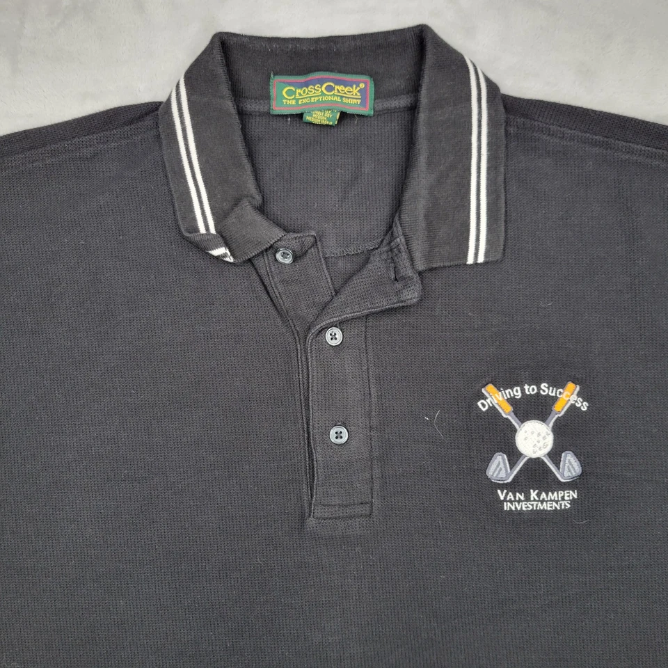 Camisa Polo De Colección Hombres Grandes Empleados Trabajo Empresa Uniforme Empresa de Inversión Adulto Foto 2 de 4