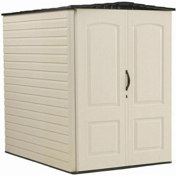 Rubbermaid Large Plastic Vertical Resin Weather Resistant Storage Shed