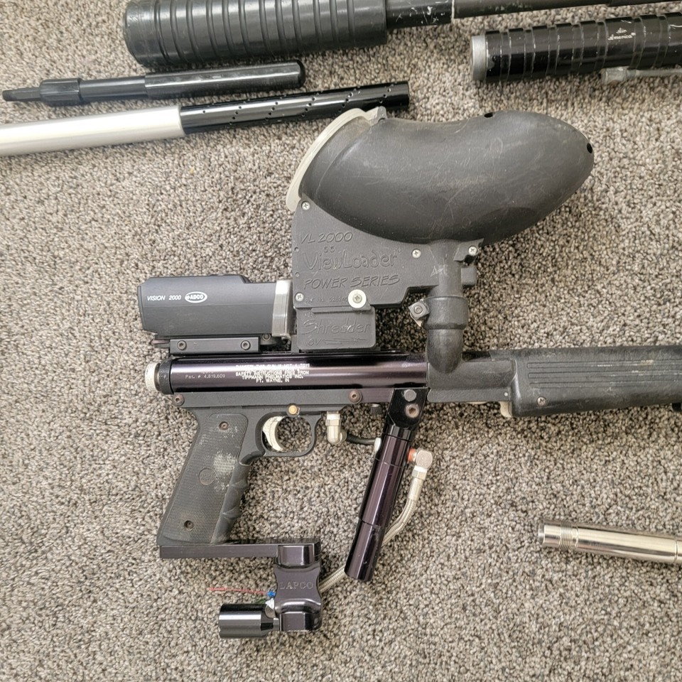3 Paintball Gun Lot Automag Sheridan VM68 Tippmann Procarbine Old