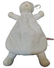 WubbaNub Lamb Secuity Lovey Blankey Rattle Plush White 14 x 8 inches
