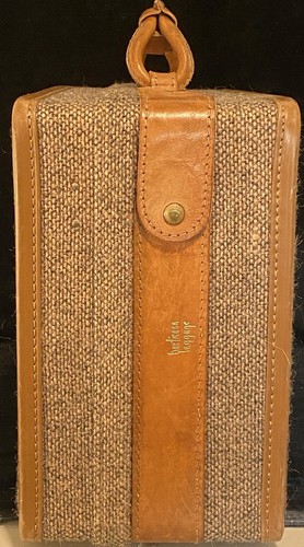 Vintage Hartmann Luggage 21x12x7.5 Brown Tweed & Leather Travel Suitcase Bag - Picture 7 of 8
