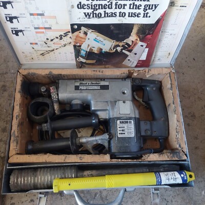 Black & Decker Macho 3 Rotary Hammer Drill With Accessories