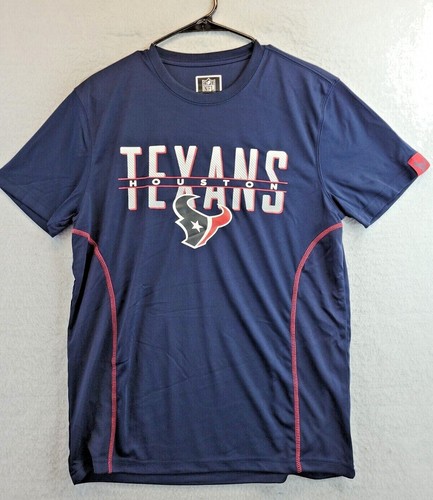 Houston Texans NFL Team Apparel Logo Football Jersey T-Shirt Mens Medium