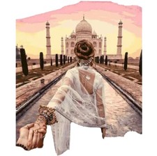 Painting by Numbers City KIT for Adults no frame 16 12 Inch