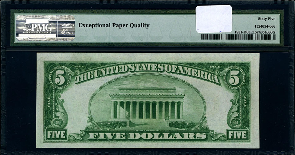 FR. 1951 D $5 1928-A Federal Reserve Note Cleveland D-A Block Gem PMG CU65 EPQ - Image 3 of 3