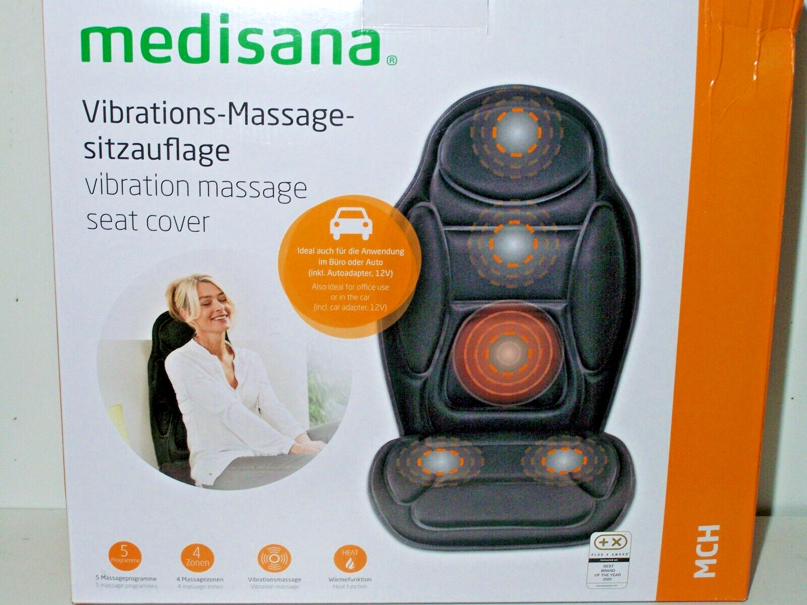 MEDISANA Vibrations-Massge-Sitzauflage Rücken PKW Büro Home