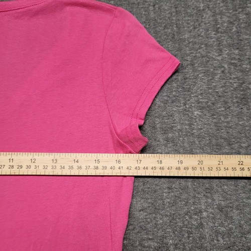 Roper Women's Size Medium T Shirt V Neck Pink Stars Stripes Flag Cap Sleeve NWT - Picture 7 of 9