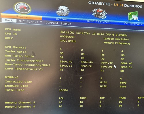 Gigabyte GA-Z77X-UD3H Motherboard + Intel Core i5 3470 3.2GHz + 16GB DDR3-1866 - Picture 5 of 5