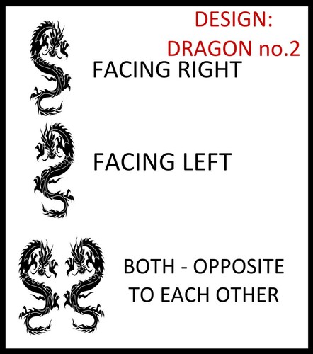 Wall Sticker Dragon Dragons Highest Quality Vinyl Large Home Decor Art Decal UK - Picture 5 of 9