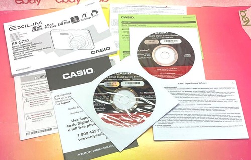 Start Guide+CD Software for Casio EXILIM EX-S770 Camera, Spanish/Engl NEW - Picture 7 of 7