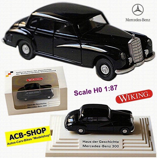 Mercedes-Benz 300 Limousine Adenauer Haus Der Geschichte Museum Bonn 1:87 Wiking-image