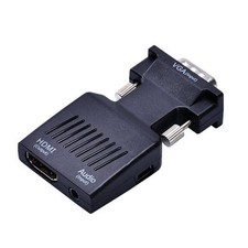 VGA to HDMI 1080P HD TV Video Audio Converter Box Adapter For Notebook PC Laptop
