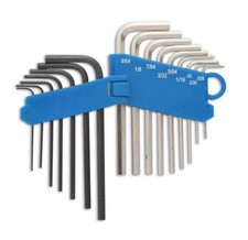 Mini Small Metric 0.7mm > 3.0mm + AF Hex Allen Key Set In Holder LL