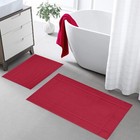 Ample Decor Bath Mats 1350 Gsm 24" X 17"/ 20" X 34" 100% Cotton Thick Absorbent