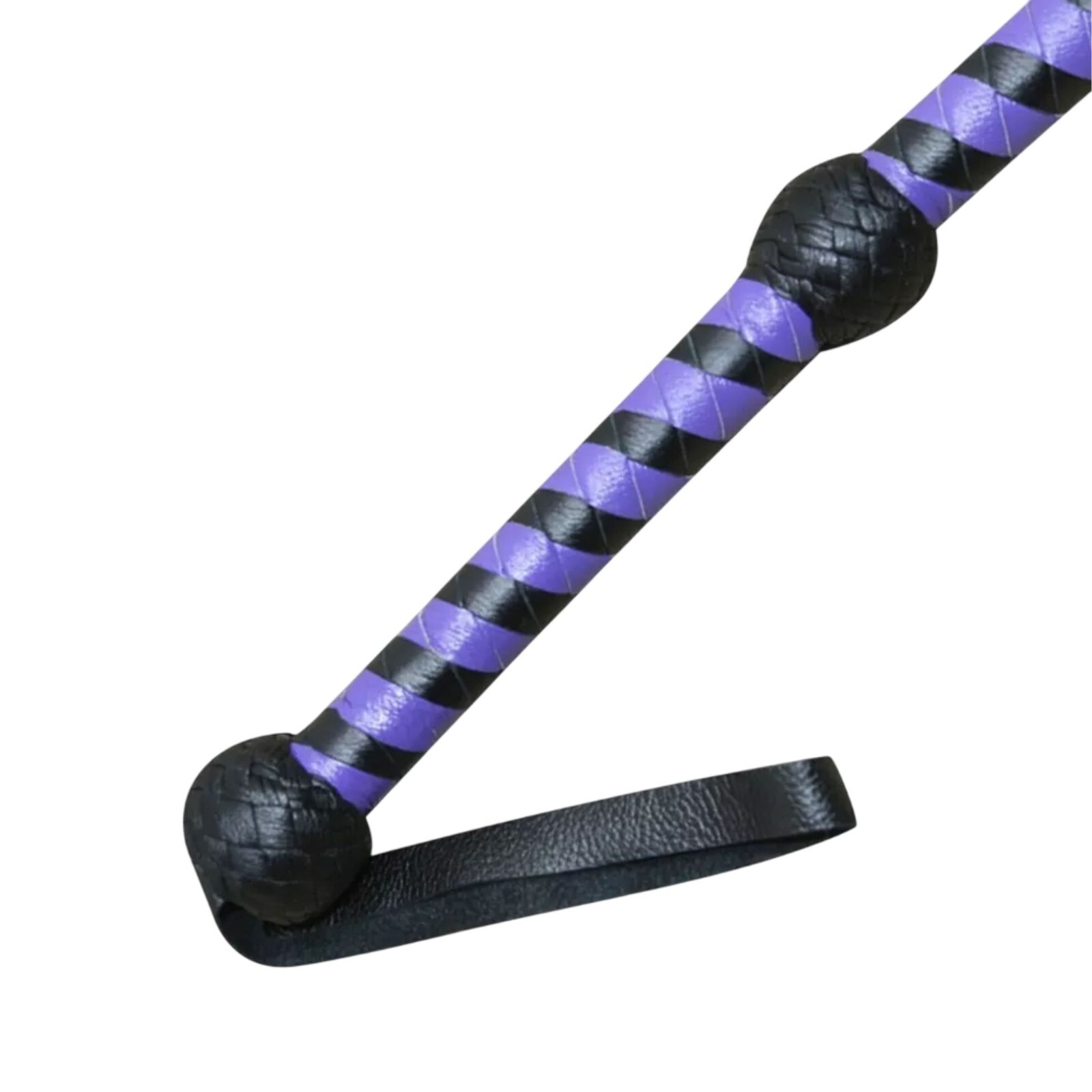 Twin Pack 4-Feet Cowhide Bullwhip 12-Plait Handmade Heavy Duty Leather