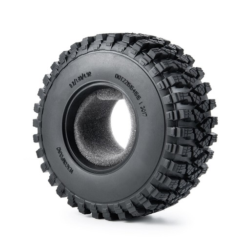 1/4PCS 1:10 RC Crawler 2.2" Tires Tyre 50mm For 2.2'' Wheel Rims Wraith 90048 - Picture 3 of 13