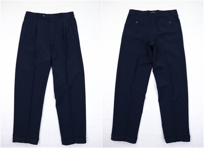 YSL Yves Saint Laurent Pour Homme Vintage Wool Pleated Front YSL Yves Saint Laurent Pour Homme Vintage Wool Pleated Front