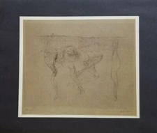 Hans Bellmer Untitled For The Marionnettes Mounted off-set Lithograph 1973
