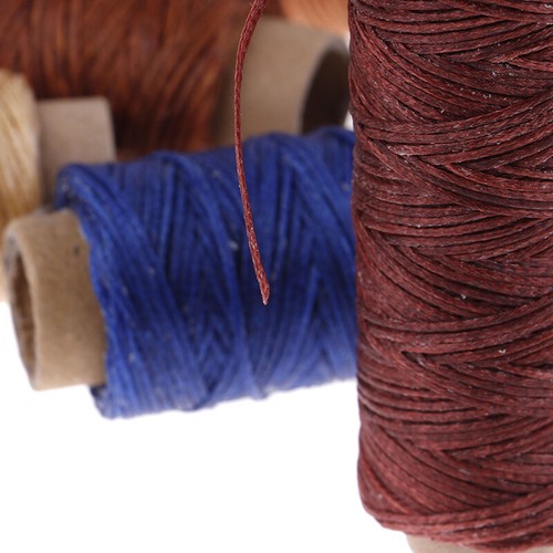 50m/Roll Leather Sewing Flat Waxed Thread Wax String Hand Stitching Craft 15 LR1 - Picture 7 of 23