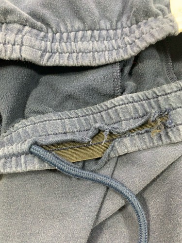 Adidas Track Light Pants Trefoil Mens MEDIUM Blue Activewear M Ribbed Jogger - Picture 13 of 17