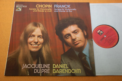 Du Pre Barenboim Chopin Franck Cello Sonatas German EMI Stereo 70s NM