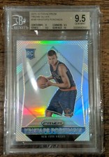 2015 Panini Silver Prizm Kristaps Porzingis ROOKIE RC #348 BGS 9.5 GEM MINT