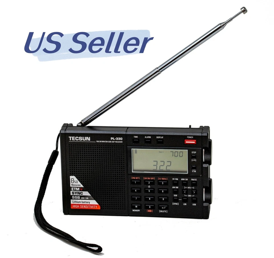 Tecsun PL330 Portable AM FM Shortwave PLL DSP Radio with SSB and Synchronous - Image 2 of 4