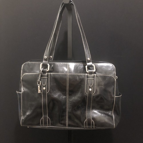 Pre-owned Black Leather Fossil Shoulder 