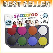 High-Quality 8-Color Face Paint Palette - Non-Toxic & Easy to Remove with Soap
