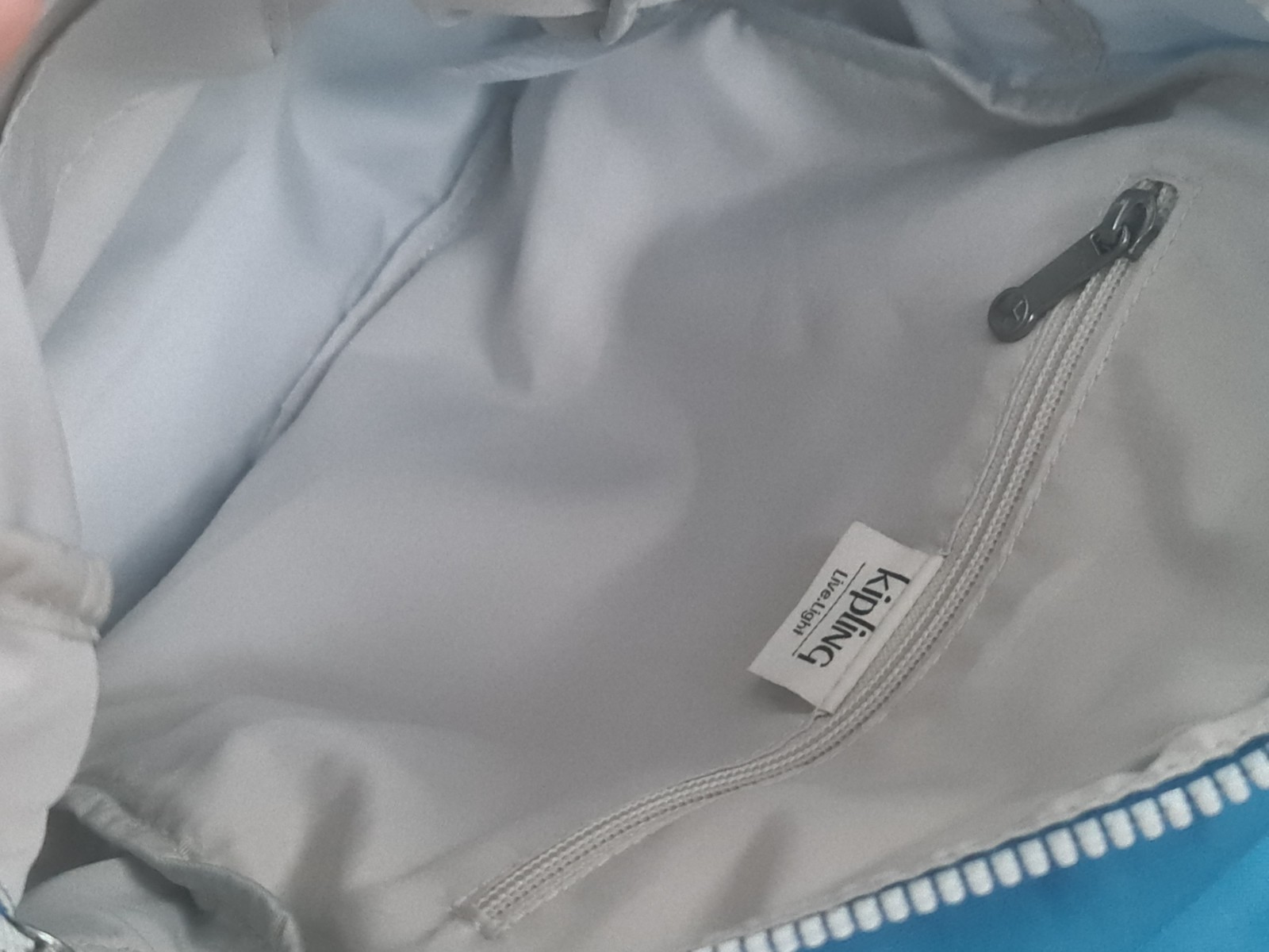 Kipling Blue Backpack with MICHELA Monkey Used Ex… - image 14