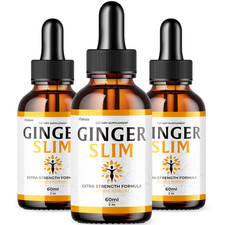 (3 Pack) Ginger Slim Drops Overall Wellness Health Support Made in USA (6 oz)