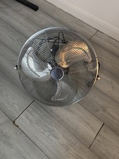 Large High-velocity Chrome Metal Floor Fan Sizes 20 Inch