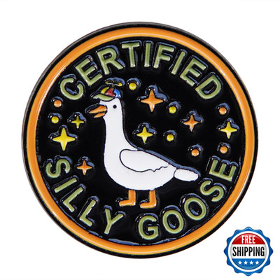 Tungminj Funny Enamel Pins Cute Goose Pins For Backpack Hat Bags Jacket Coat