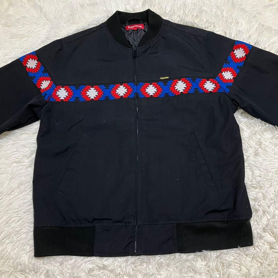 Supreme Trail Jacket Native Pattern Santa Fe Blac… - image 4