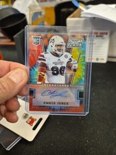 Chris Jones 2016 Panini Prizm Collegiate Draft Pick Rookie Auto Silver RC 26/49