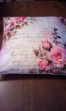 2 Floral throw pillows 18 x18