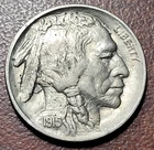 1915 Buffalo Nickel Choice About Uncirculated Lustrous Five Cent Type Coin