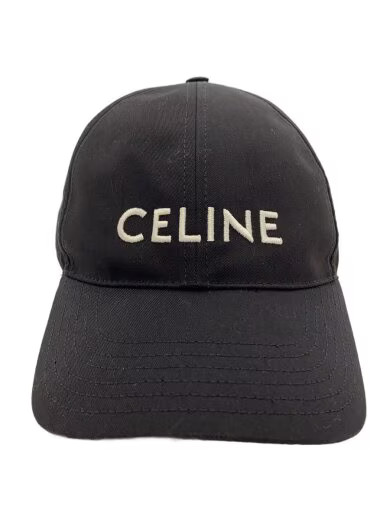 CELINE Logo Baseball Cap/ Large/ Polyester/ Black… - image 1