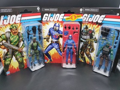 Hasbor G.I. Joe Classifeid Figures Stalker, Cobra Commander, Beach Head New