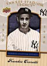 Frankie Crosetti 2008 Upper Deck Yankee Stadium Legacy Card