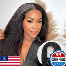 DreamPack Kinky Straight Human Hair Wig 4x4 Transparent Lace Closure Human Hair