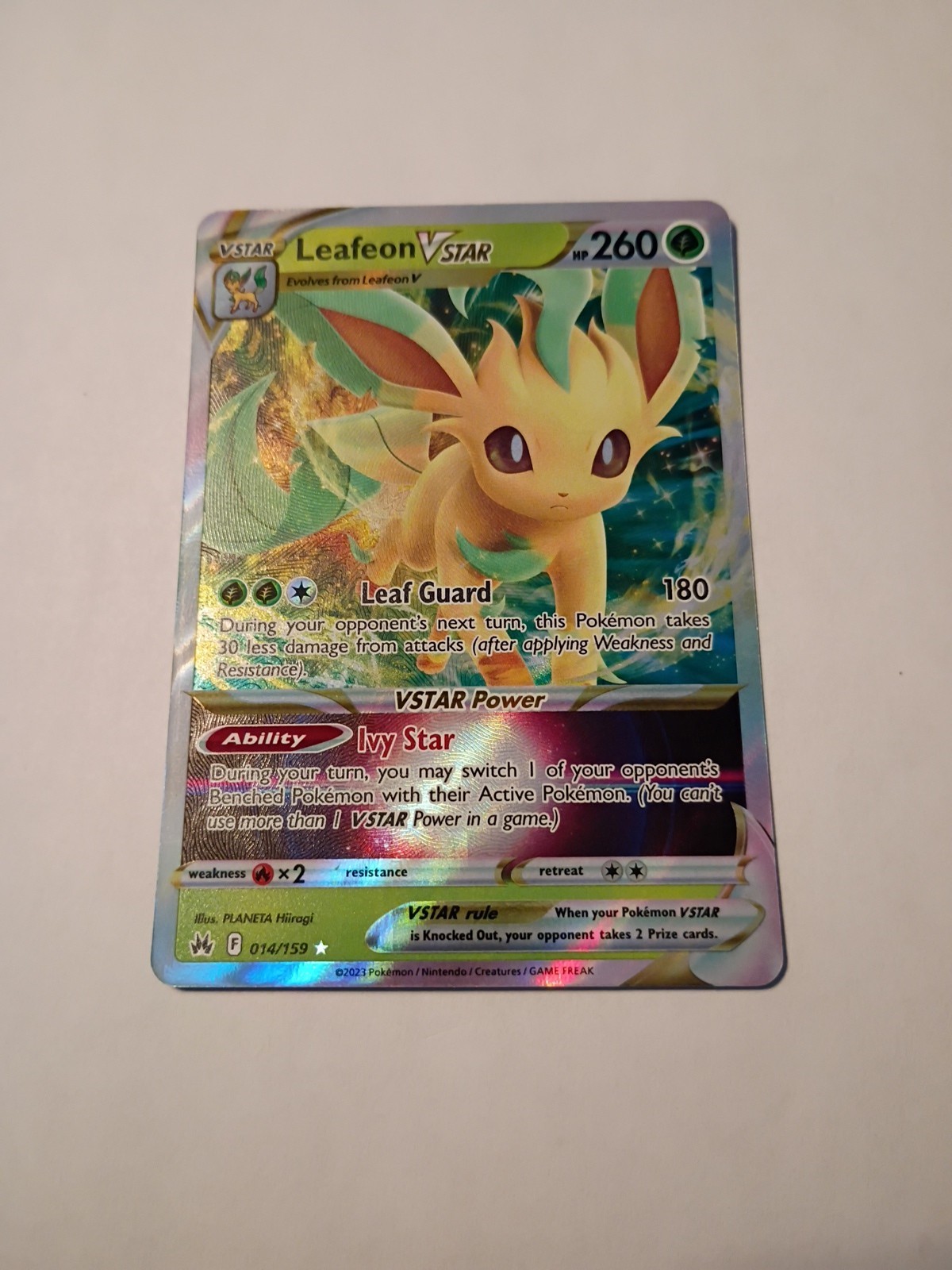 Leafeon VSTAR 14/159 - Crown Zenith- Ultra Rare - Pokemon TCG - NM