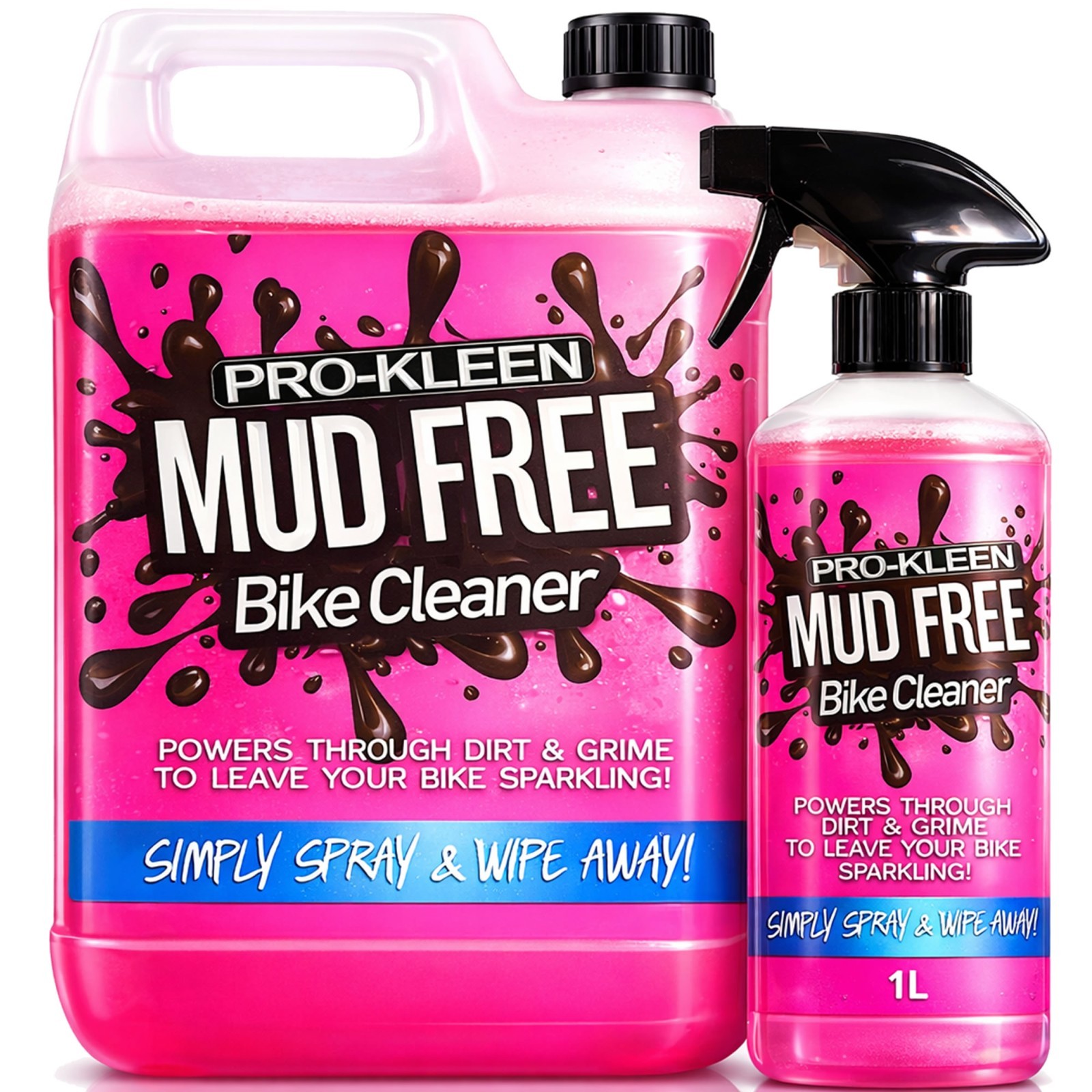 ProKleen Mud Free Bike Dirt Cleaner Motorbike Motorcycle Bicycle Spray Refill 5L