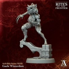 Gaele Female Human Monk/Rogue/Barbarian/Fighter Unpainted Miniature D D DnD Mini