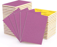 20 Pcs 3 x 4 Inch Sanding Sponge Set, 220 Grit Abrasive Sanding Sponges Pads Sof