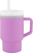 My 1st Tumbler, 9 Oz. Silicone Sippy Cup with Straw Handle, Spill-Resistant