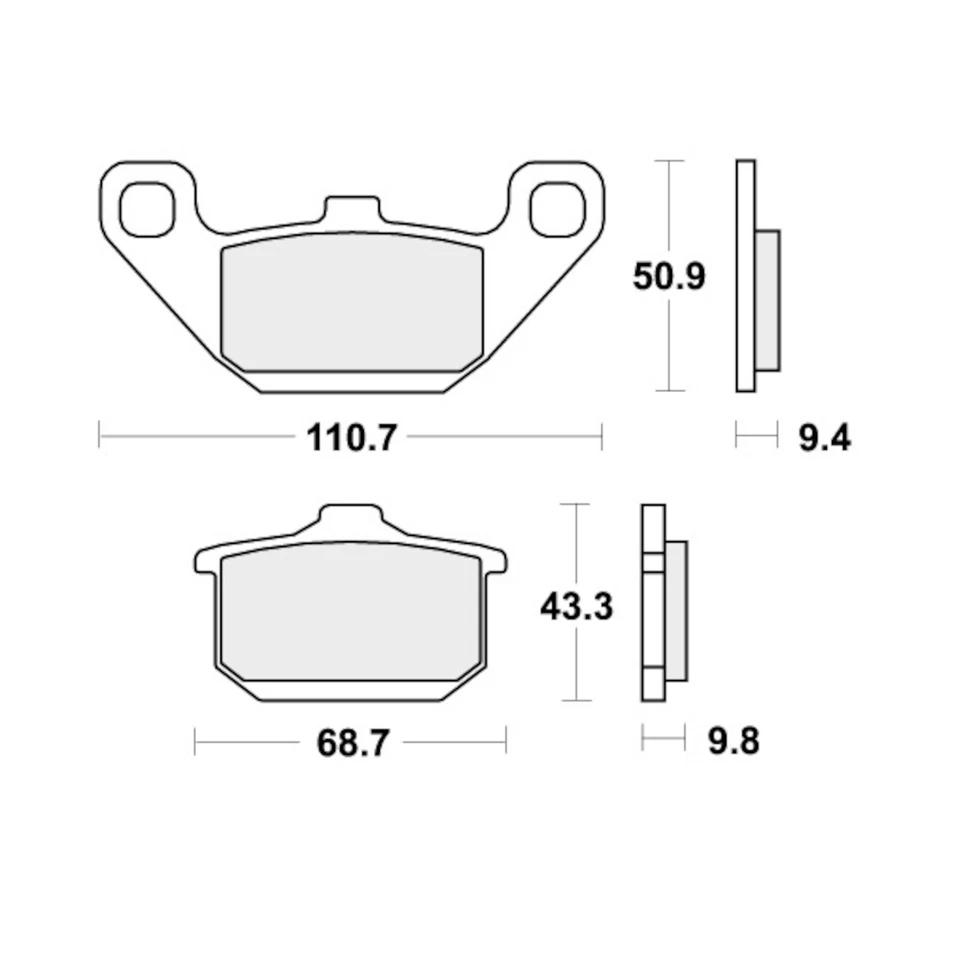 Pastillas de freno para KAWASAKI GPZ 550 1984-1987 Front Street SBS Foto 2 de 4