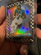2025 Panini Prizm #37 Leonard Fournette Black and White Checker