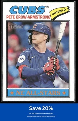 Pete Crow-Armstrong 2026 Topps Heritage #261 Chicago Cubs